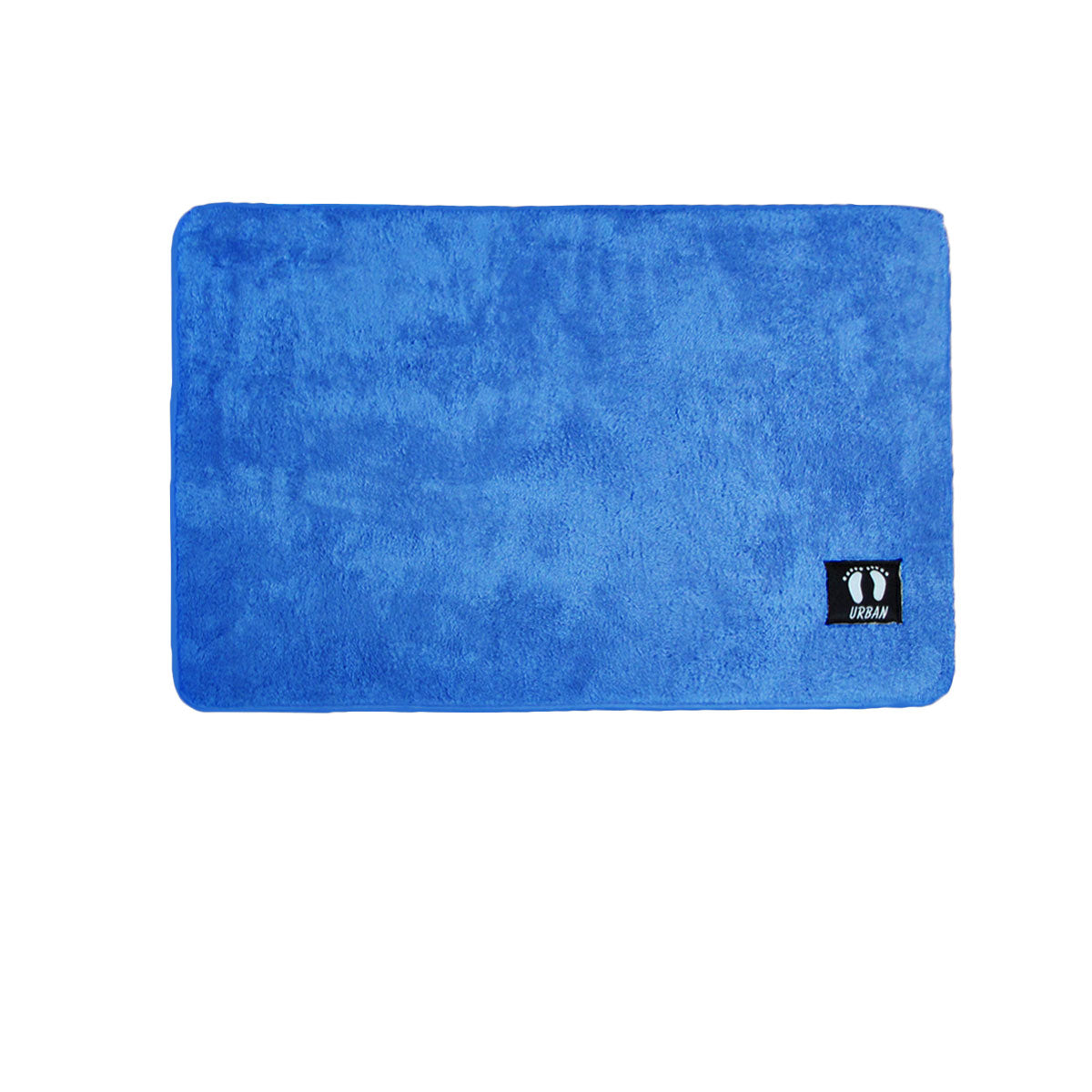 Bath Mats & Rugs: Asha Anti Slip Polyester Bath Mat 50 x 80 cm Cobalt Blue
