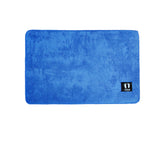 Bath Mats & Rugs: Asha Anti Slip Polyester Bath Mat 50 x 80 cm Cobalt Blue