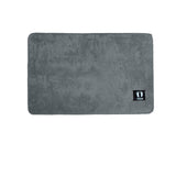 Bath Mats & Rugs: Asha Anti Slip Polyester Bath Mat 50 x 80 cm Grey