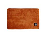 Bath Mats & Rugs: Asha Anti Slip Polyester Bath Mat 50 x 80 cm Pumpkin