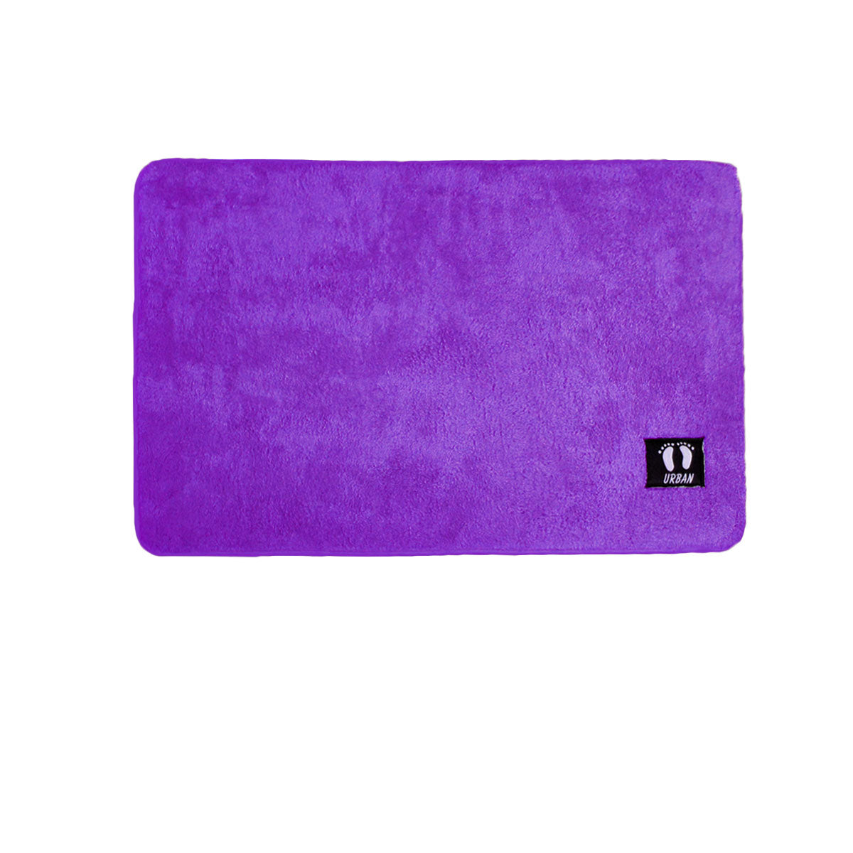 Bath Mats & Rugs: Asha Anti Slip Polyester Bath Mat 50 x 80 cm Purple