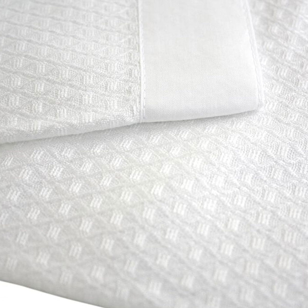 Blankets & Throws: Rayon Bamboo Waffle Blanket Cot Size 140x120cm