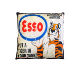 Cushions & Throws: Australian Mancave Retro Cushion ESSO Upright Tiger 40 x 40 cm