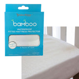 Mattress Protectors: Waterproof Fitted Mattress Protector Large Cot Size 135x77x19cm