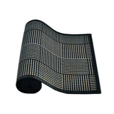 Table Linen & Kitchen Towels: Louis Bamboo Table Runner Black Grey 140 x 33cm