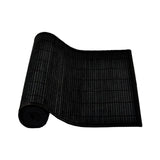 Table Linen & Kitchen Towels: Narrow Slat Bamboo Table Runner 140 x 33cm Black