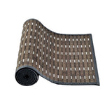 Table Linen & Kitchen Towels: Streak Bamboo Table Runner 140 x 33cm Grey Brown Silver