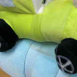 Blankets & Throws: Baby Blue Blanket with Toy Tractor