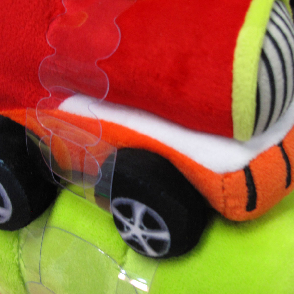Blankets & Throws: Baby Red Blanket with Toy Tractor