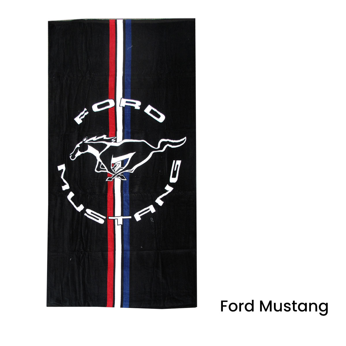 Beach Towels: Ford Mustang Cars Printed 100% Cotton Beach Towel 75 x 150 cm