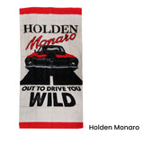 Beach Towels: Holden Monaro Cars Printed 100% Cotton Beach Towel 75 x 150 cm