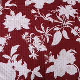 Quilts & Duvets: Ramesses Spring Red 3 Pcs Bamboo Blend Ultrosonic Reversible Comforter Set King