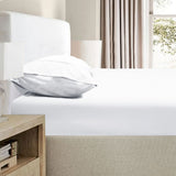 Bed Sheets: Ramesses 2000TC Bamboo Embossed Fitted Sheet Combo Set White King