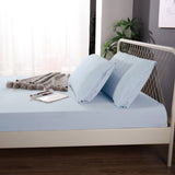 Bed Sheets: Ramesses 1000TC Linen Bamboo Fitted Sheet Combo Set Plein Air Queen