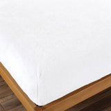 Bed Sheets: Ramesses Teddy Fleece Fitted Sheet Combo Set White Queen