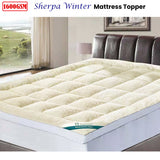 Mattress Protectors: Ramesses 1600GSM Sherpa Winter Mattress Topper Double