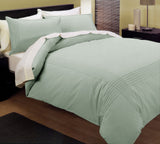 Duvet Covers: Kingtex Pintuck Quilt Cover Set Melon Queen