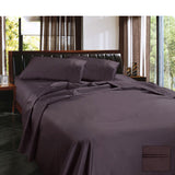 Bed Sheets: Ramesses 1450TC Egyptian Cotton Sateen Sheet Set Eggplant Queen