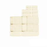 Bath Towels & Robes: Kingtex 550gsm Cotton 7 Pce Bath Sheet Set Cream