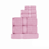 Bath Towels & Robes: Kingtex 550gsm Cotton 7 Pce Towel Set Rose