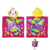 Bath Towels & Robes: Cute Kids Cotton Hooded Towel Poncho 60 x 120 cm Fairy