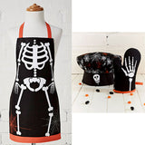 Aprons: Cubby House Kids Set of 3 Skeleton Halloween Children Kids Kitchen Chef Set