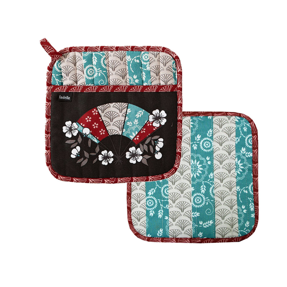 Oven Mitts & Pot Holders: Ladelle Yumi Set of 2 Pot Holders 21 x 21 cm