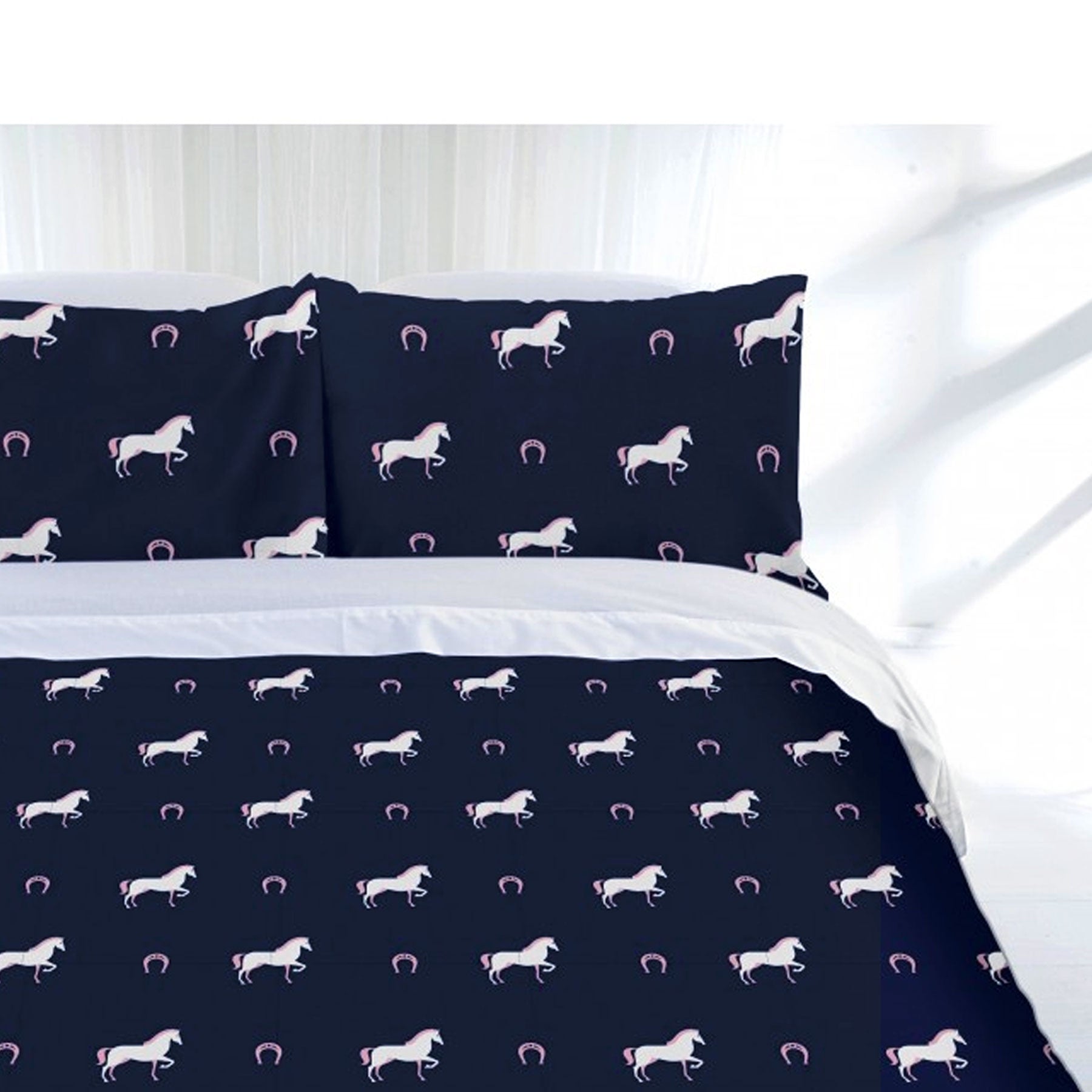 Duvet Covers: Just Home Just Home Horse Shoe Quilt Cover Set Double