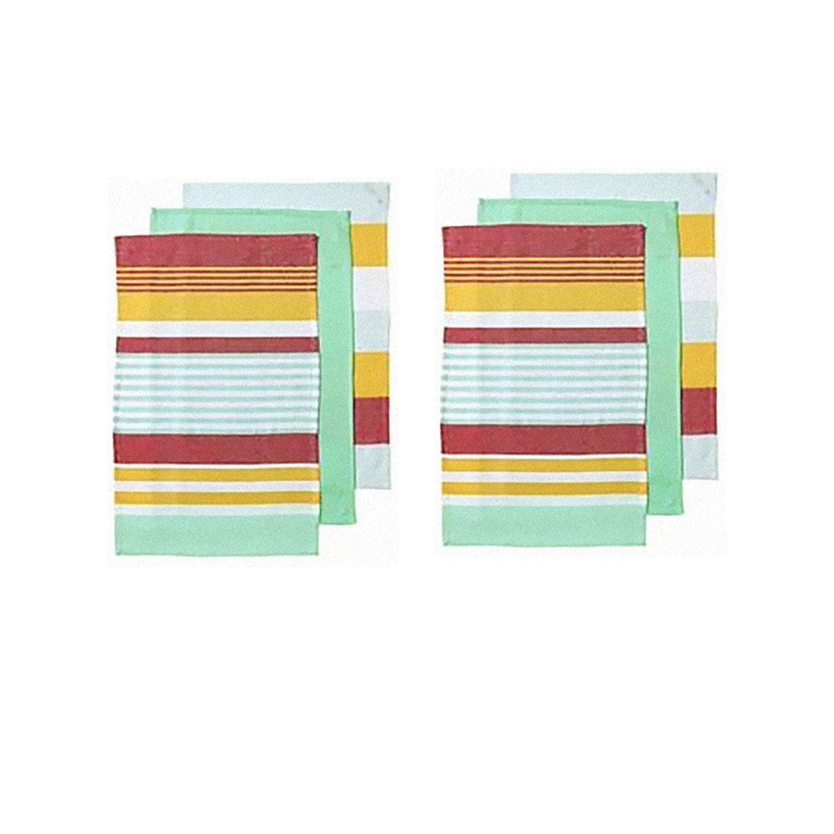 Table Linen & Kitchen Towels: Ladelle Connor Set of 6 Cotton Kitchen Towels Yellow