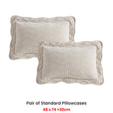 Private Collection Pair of Indiana Stone Standard Pillowcases 48 x 74 +20cm