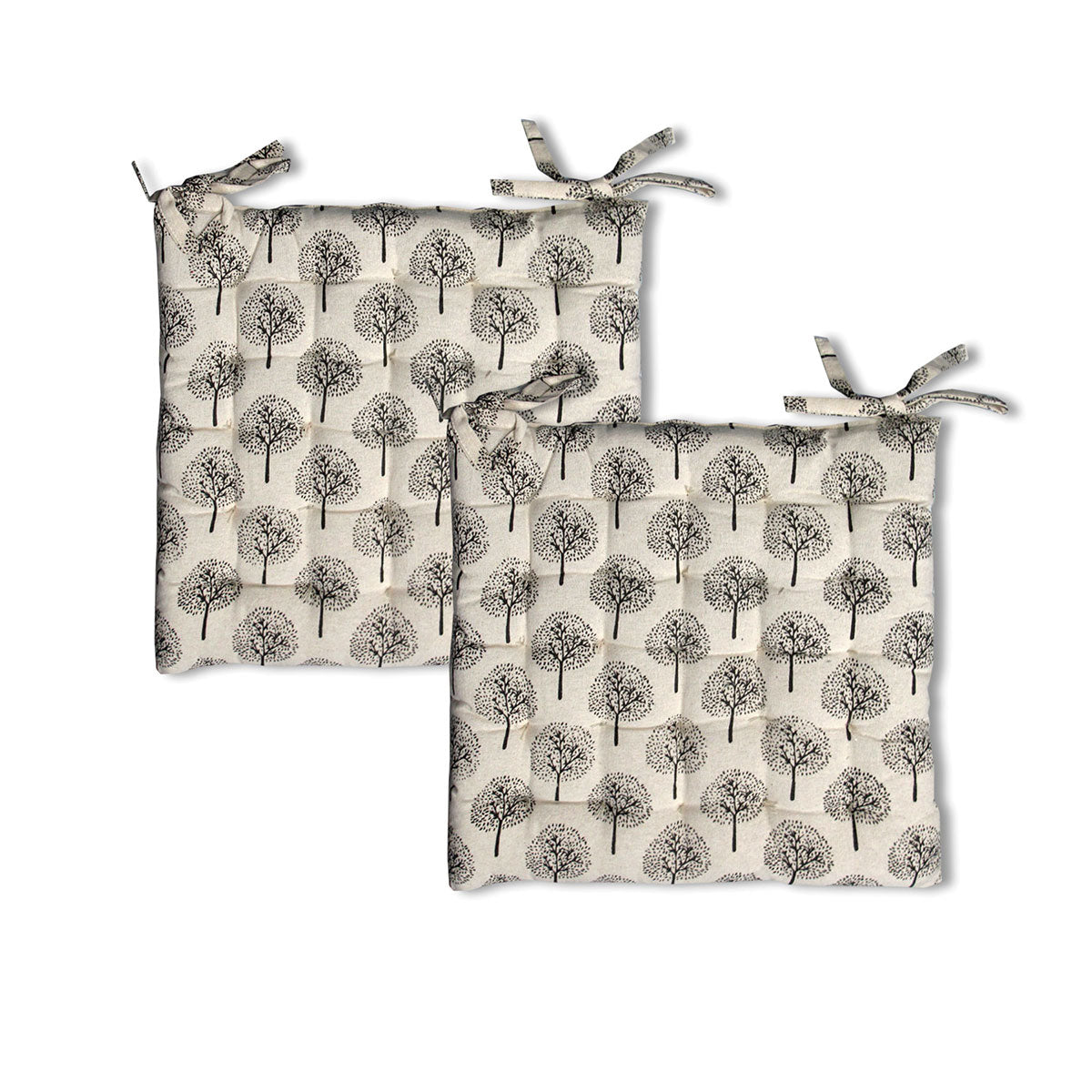 Cushions & Throws: Lylac Homewares Tree of Life Set of 2 Cotton Chair Pads Natural