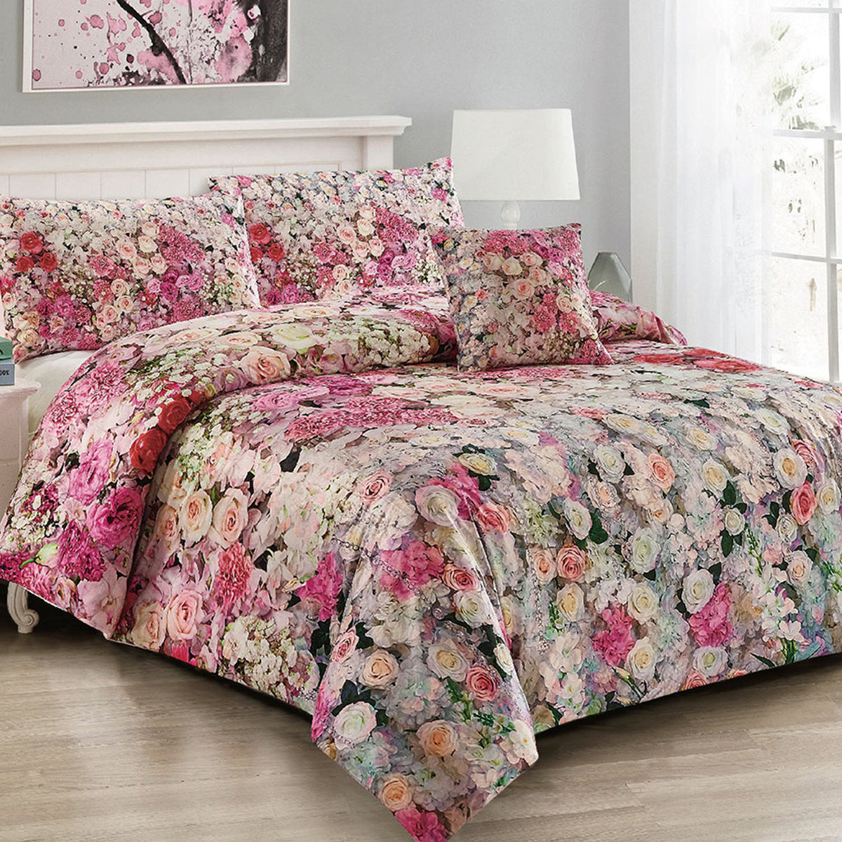 Duvet Covers: Georges Fine Linens Evaline Quilt Cover Set Super King