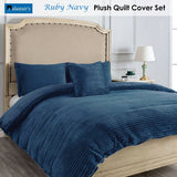 Alastairs Ruby Navy Quilt Cover Set Double