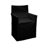 Sofa Accessories: Rans Alfresco 100% Cotton Director Chair Cover - Plain Black