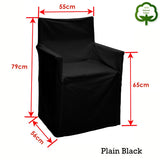 Sofa Accessories: Rans Alfresco 100% Cotton Director Chair Cover - Plain Black