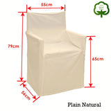 Sofa Accessories: Rans Alfresco 100% Cotton Director Chair Cover - Plain Natural