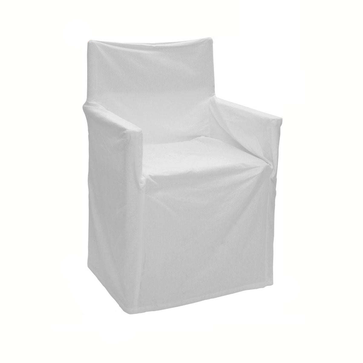 Sofa Accessories: Rans Alfresco 100% Cotton Director Chair Cover - Plain White