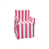 Sofa Accessories: Rans Alfresco 100% Cotton Director Chair Cover - Striped Hot Pink