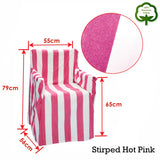 Sofa Accessories: Rans Alfresco 100% Cotton Director Chair Cover - Striped Hot Pink