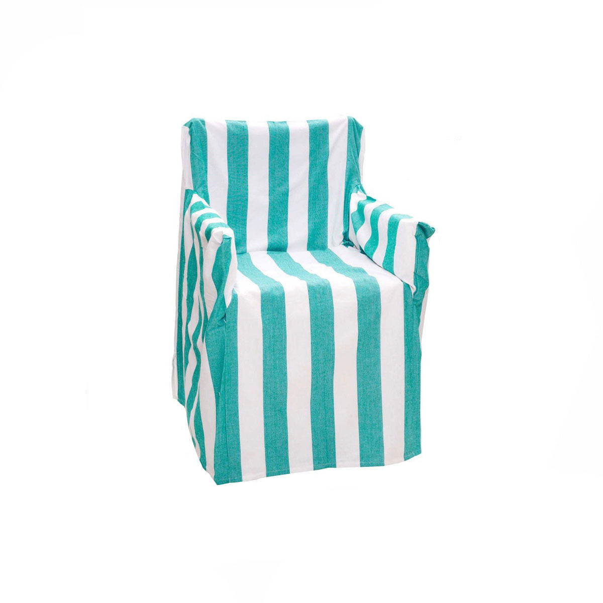 Sofa Accessories: Rans Alfresco 100% Cotton Director Chair Cover - Striped Ocean Blue