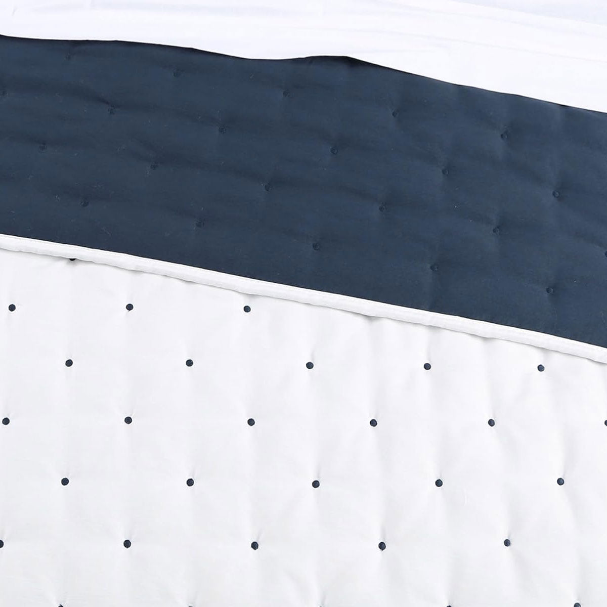 Quilts & Duvets: Jenny Mclean Swiss Dots Blue 3 Piece Coverlet Set King