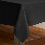Table Linen & Kitchen Towels: Rans Pure Cotton Hemstitch Tablecloth 150 x 260 cm - Black