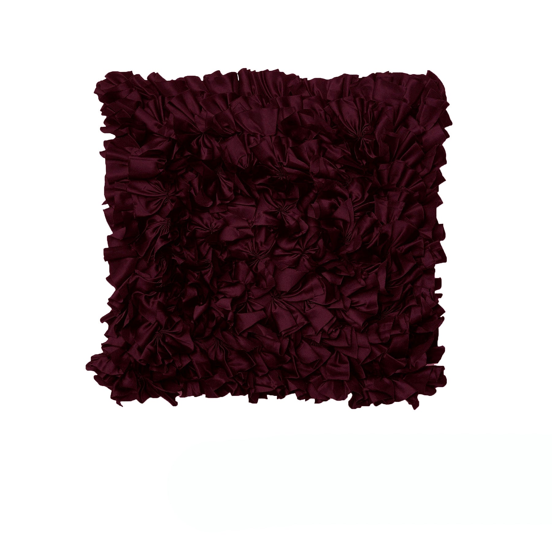 Cushions & Throws: Rapee Morocco Can Can Mulberry Ruffles Cushion Cover 43 x 43 cm