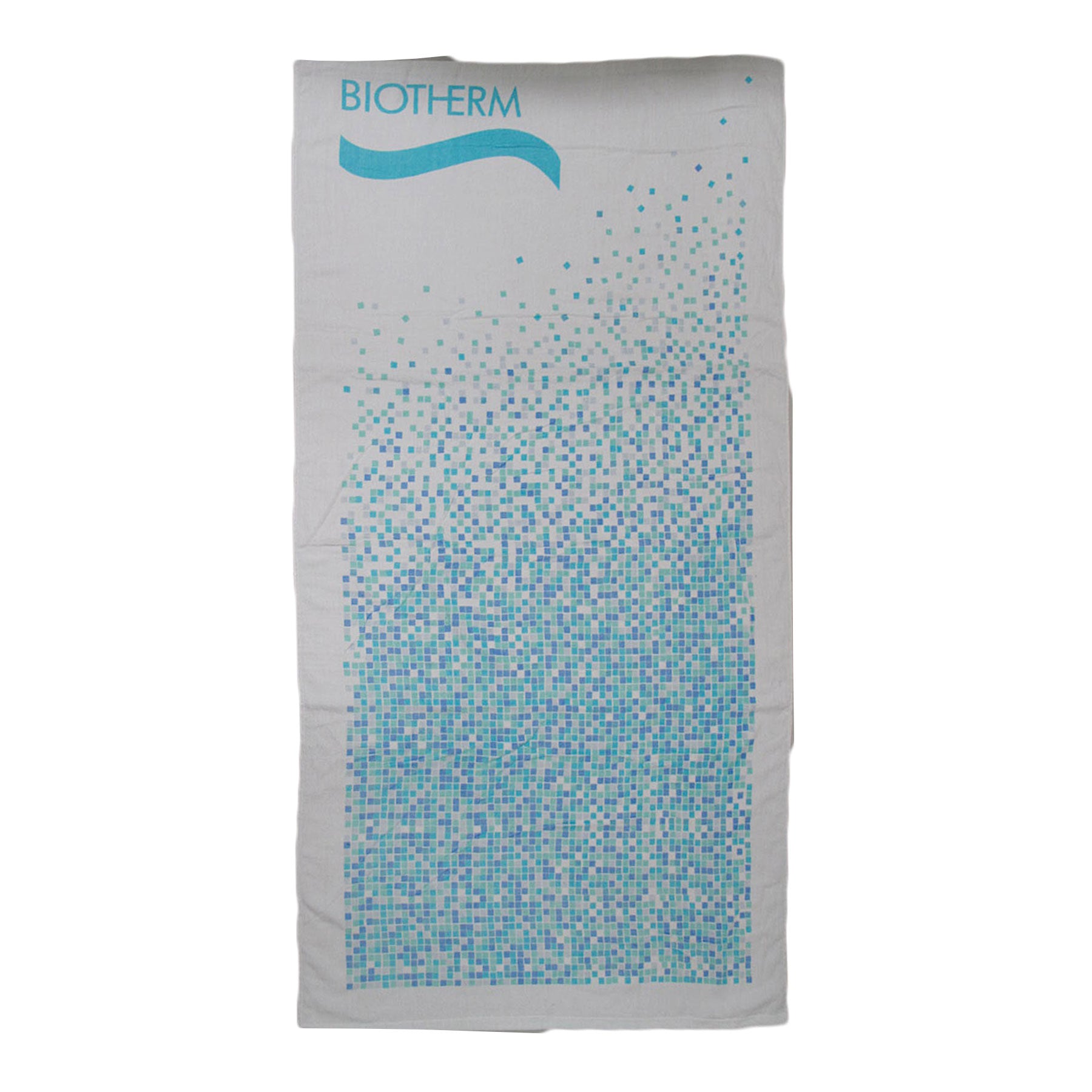 Beach Towels: 100% Cotton Velour Beach Towel - Biotherm White