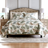 100% Cotton Lightly Quilted Coverlet Set Aurora Queen