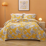 Quilts & Duvets: Cotton Lightly Quilted Coverlet Set Vibrante Yellow Queen