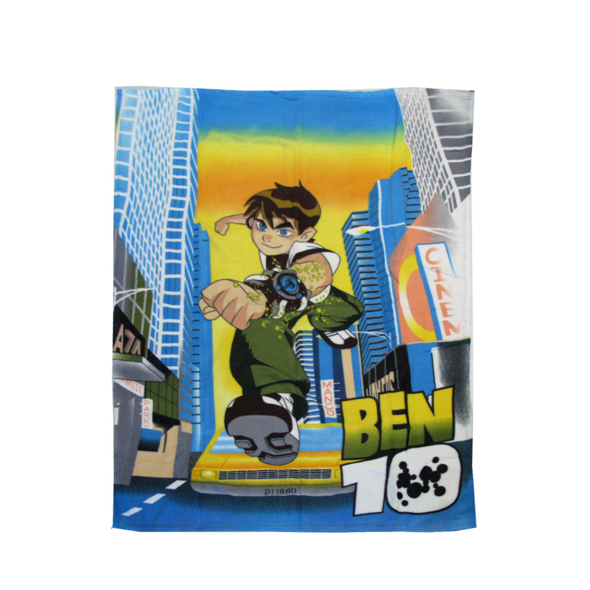 Blankets & Throws: Ben 10 Hero Printed Polar Fleece Throw Rug 130 x 160 cm