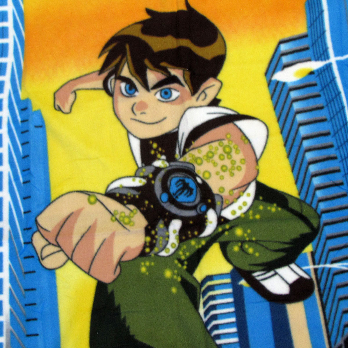 Blankets & Throws: Ben 10 Hero Printed Polar Fleece Throw Rug 130 x 160 cm