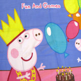 Blankets & Throws: Peppa Pig Birthday Party Printed Polar Fleece Throw Rug 130 x 160 cm