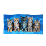 Beach Towels: Curious Kittens Cotton Beach Towel